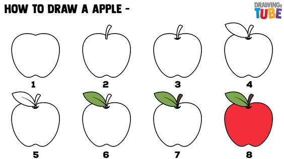Học làm họa sĩ Hướng dẫn vẽ quả táo đơn giản