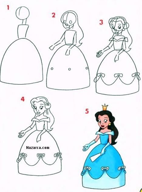 List cách vẽ công chúa đơn giản mà đẹp