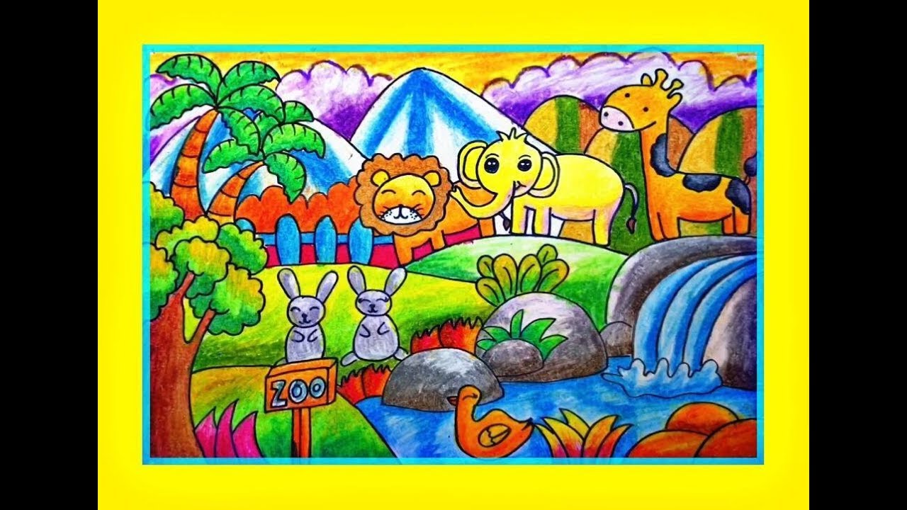 Cùng vẽ động vật  Vẽ tranh động vật  Vẽ động vật hoang dã  Tạo hình động  vật hoang dã  YouTube