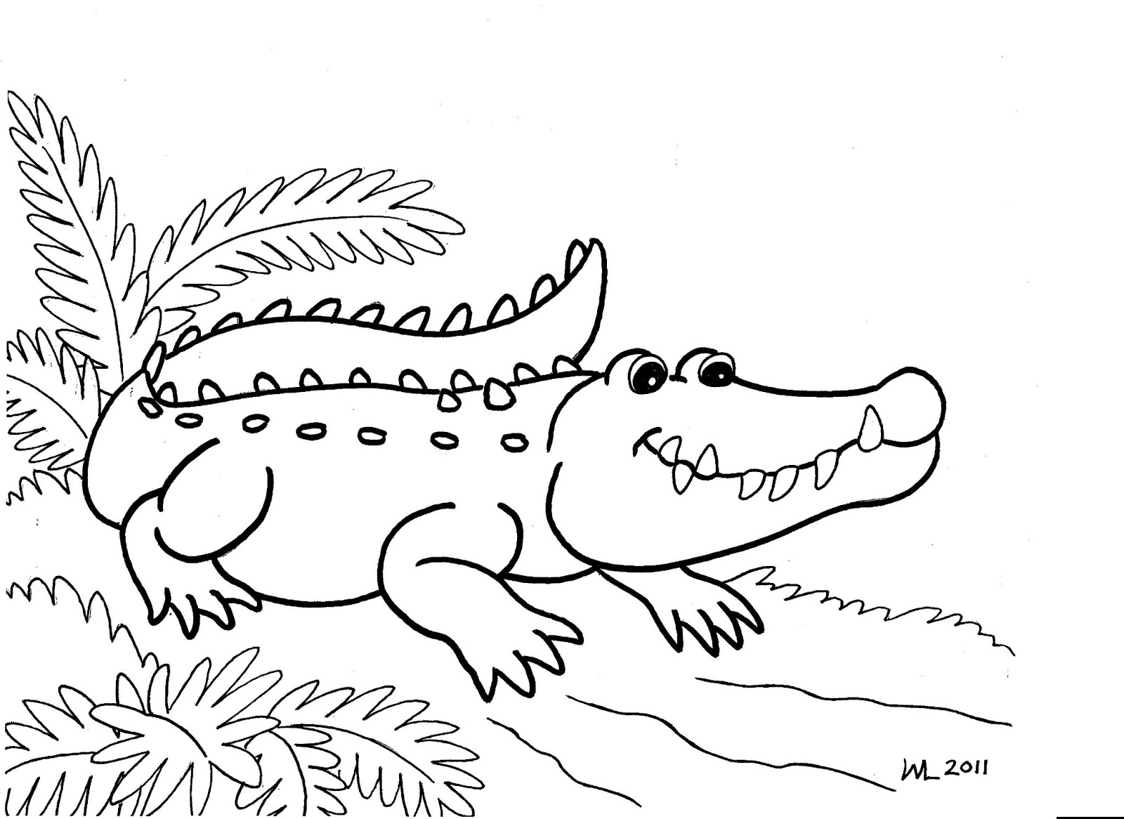 Tranh tô màu cá sấu cực đẹp | Zoo animal coloring pages, Coloring pages,  Animal coloring pages