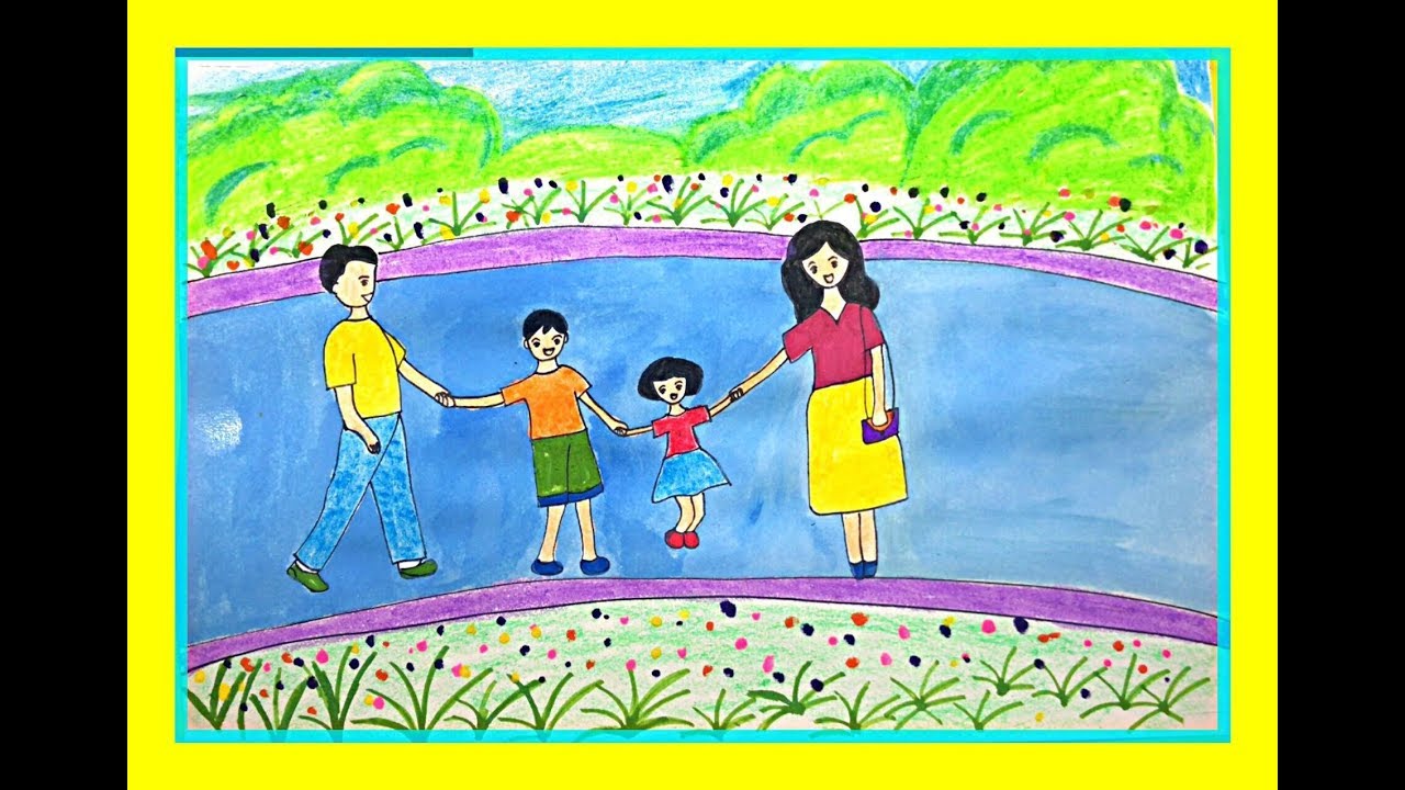 Những bức tranh vẽ trẻ mầm non đẹp cho bé tham khảo - Kids Art&Music Saigon