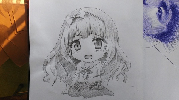 các bn vẽ giúp mik anime girl bằng bút bi vs ạ (đậm nhạt) câu hỏi 956317 -  hoidap247.com