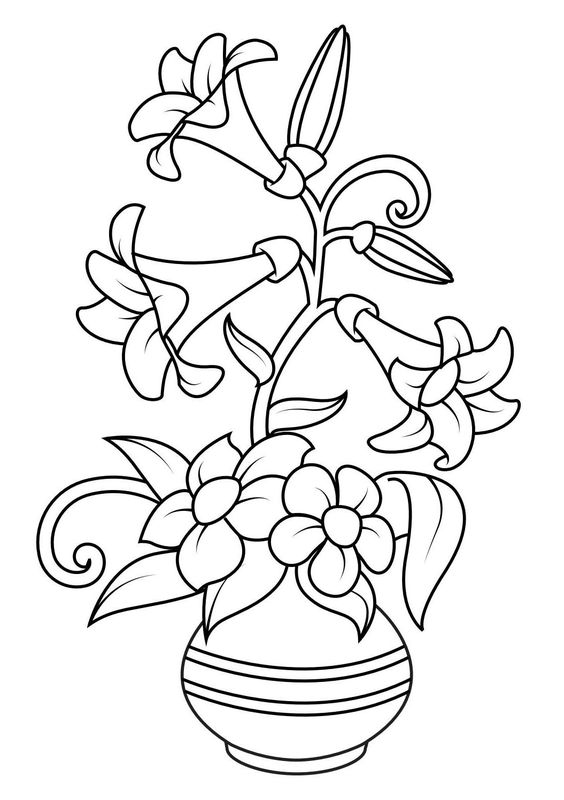 Tranh tô màu lọ hoa  Lớp vẽ sáng tạo PAART  Facebook