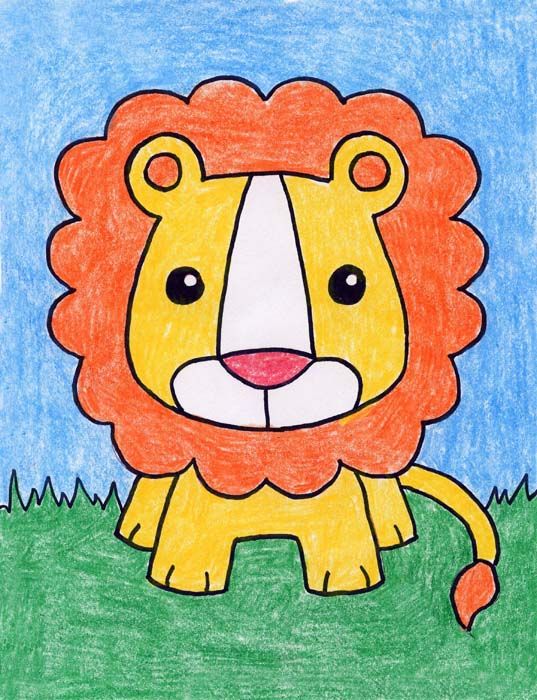 Hình mẫu cho bé tập vẽ con vật đơn giản hình ảnh 12