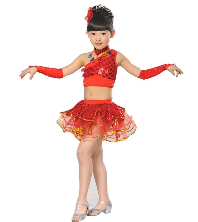 Váy nhảy hiện đại trẻ em  trang phục nhảy dancesport