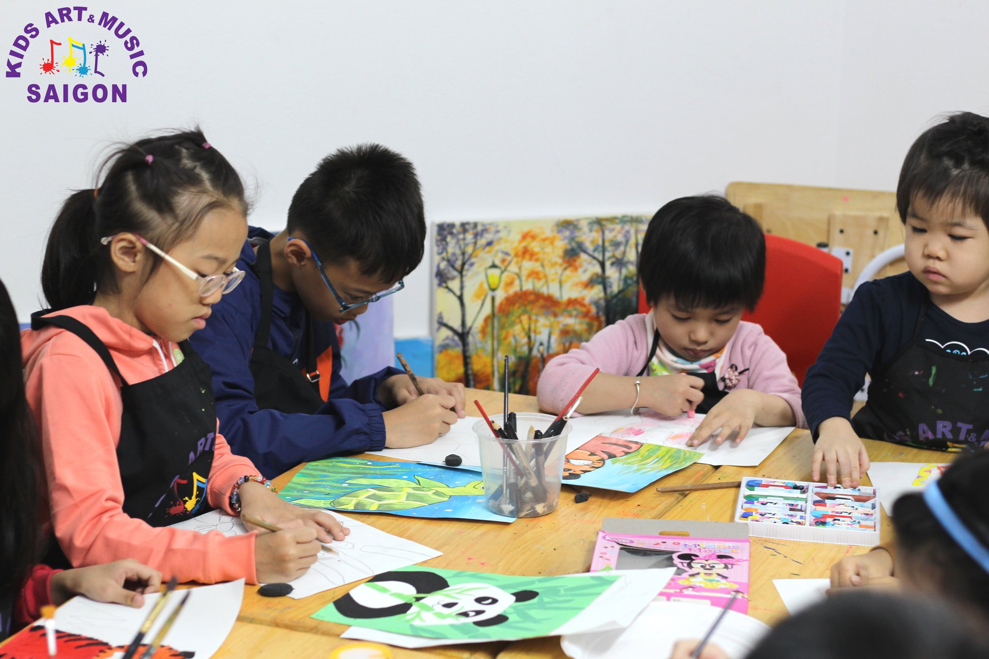 Lớp vẽ cho bé cơ bản tại Kids Art & Music Saigon - hình ảnh 1