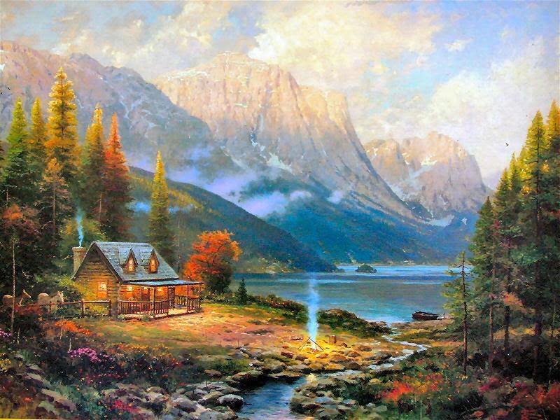 Dạy bé vẽ tranh -  Tìm hiểu về cố họa sĩ Thomas Kinkade - hình ảnh 4