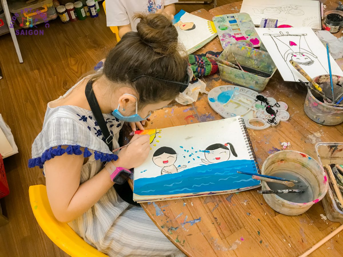 Lớp học vẽ cho bé và những lợi ích bất ngờ